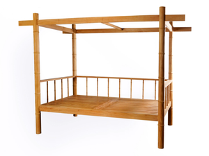 SAUVAGE - Canopy teak garden bed - Bed frame by CBdesign