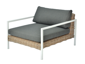 SHANA - Fabric garden armchair with armrests - Armchair by CBdesign