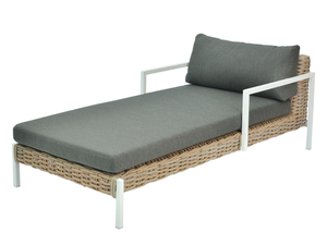 SHANA - Fabric sun lounger with armrests - Accessories by CBdesign