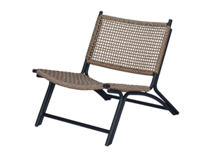 VIENNA RELAX - Garden aluminium and syntetic rope easy chair - Armchair by CBdesign