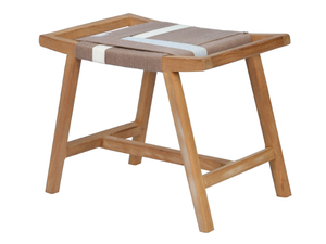 ZOCO - Low teak garden stool - Stool by CBdesign