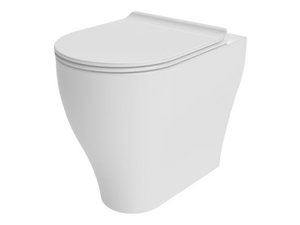 APP SOLUTION - Floor mounted rimless ceramic toilet - Toilet seat by Ceramica Flaminia