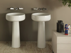 BONOLA 50 - Freestanding round white-paste washbasin - Washbasin by Ceramica Flaminia