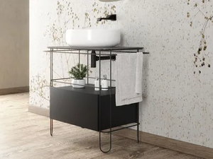 FILO 75 - Floor-standing vanity unit with drawers - Washbasin cabinet by Ceramica Flaminia