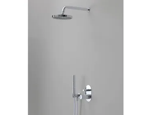 FOLD - Recessed shower tap with overhead shower - Shower by Ceramica Flaminia