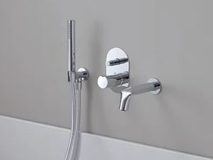 FOLD - Wall-mounted Recessed bathtub set with hand shower - Tap by Ceramica Flaminia