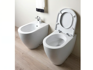 LINK - Floor mounted ceramic toilet - Toilet seat by Ceramica Flaminia
