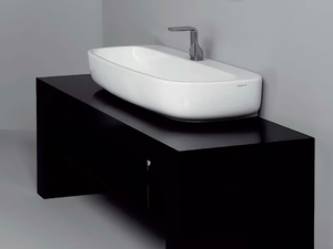 MONO' - Countertop ceramic washbasin - Washbasin by Ceramica Flaminia