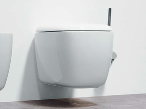 MONO' - Wall-hung ceramic toilet - Toilet seat by Ceramica Flaminia
