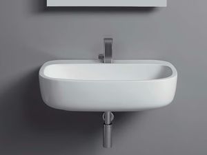 MONO' - Wall-mounted single ceramic washbasin - Washbasin by Ceramica Flaminia