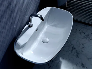 NUDA - Wall-mounted ceramic washbasin with overflow - Washbasin by Ceramica Flaminia