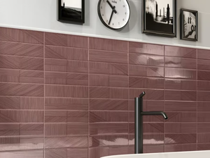 DECORLINE STRIPEBRICK MAUVE - White-paste wall tiles - Wall tile-stone-brick by CERAMICA SANT'AGOSTINO