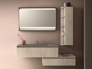 CARTABIANCA - Vanity unit with cabinets - Washbasin cabinet by Cerasa
