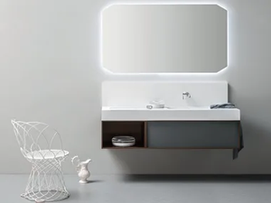 DES 53 - Wall-mounted vanity unit - Washbasin cabinet by Cerasa