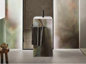 TOTEM CAPSULE N.1 16 - Freestanding rectangular Solid Surface washbasin - Washbasin by Cerasa
