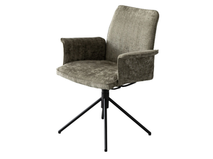 JARO 400 - Trestle-based swivel fabric chair with armrests - Chair by Christine Kröncke Interior Design