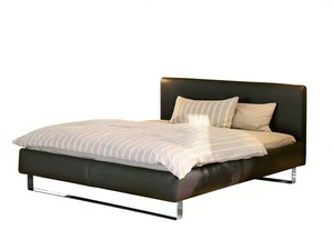 PLAISIR - Fabric double bed with upholstered headboard - Bed frame by Christine Kröncke Interior Design
