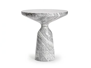 BELL SIDE TABLE MARBLE - Round marble high side table - Coffee table by ClassiCon