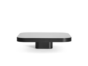 BOW COFFEE TABLE NO. 1 - BLACK - Square crystal and steel coffee table - Coffee table by ClassiCon