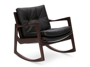 EUVIRA - Rocking upholstered armchair with armrests - Armchair by ClassiCon