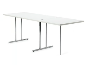 LOU PEROU - Drop-leaf steel and wood table - Table by ClassiCon