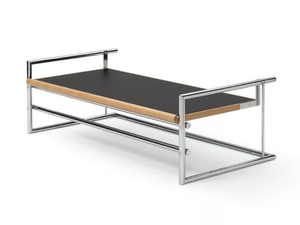 MENTON - Height-adjustable steel and wood coffee table - Coffee table by ClassiCon