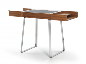 ZELOS HOME DESK - Steel and wood secretary desk - Desk by ClassiCon