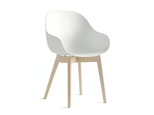 ACADEMY - Polypropylene chair with wood legs - Chair by Connubia