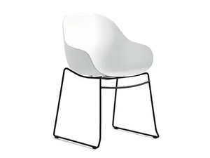 ACADEMY - Sled base polypropylene chair with armrests - Chair by Connubia