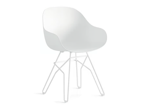 ACADEMY - Trestle-based polypropylene chair - Chair by Connubia