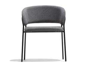 BALIA - Upholstered fabric chair with armrests - Chair by Connubia