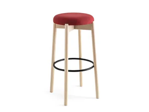 CLELIA - High beech stool with integrated cushion - Accessories by Connubia