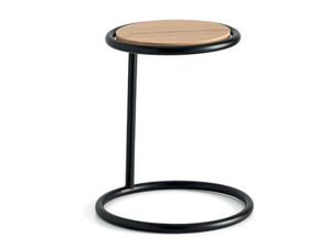 KANGOO - Round metal side table with melamine top - Coffee table by Connubia
