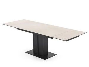PEGASO - Extending ceramic table with weighted metal base - Table by Connubia