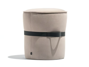 POF - Upholstered round velvet pouf - Pouf by Connubia
