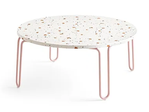 STULLE - Low round melamine-faced chipboard coffee table - Coffee table by Connubia
