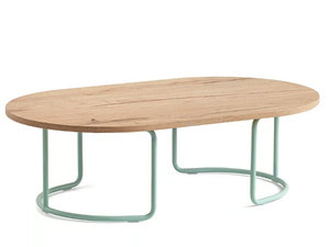 TRUST - Low oval melamine-faced chipboard coffee table - Coffee table by Connubia