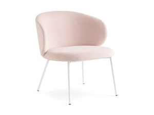 TUKA - Fabric easy chair with metal legs - Armchair by Connubia