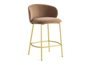 TUKA - High fabric stool with footrest - Stool by Connubia