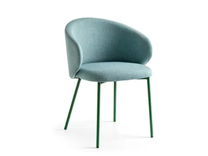 TUKA - Upholstered chair with metal legs - Chair by Connubia