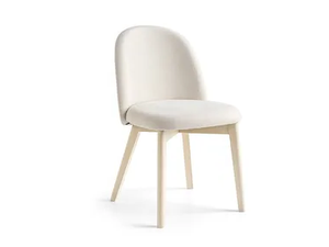 TUKA - Upholstered fabric chair with beech legs - Chair by Connubia