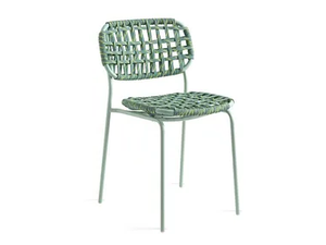 YO! - Garden chair woven in polypropylene - Chair by Connubia