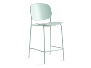 YO! - High polypropylene stool with footrest - Stool by Connubia