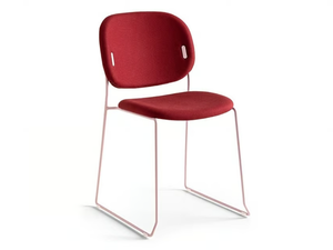 YO! - Sled base fabric chair - Chair by Connubia