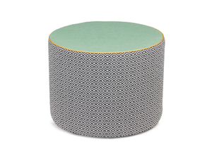 CALYBABU - Round fabric garden pouf - Pouf by Contardi