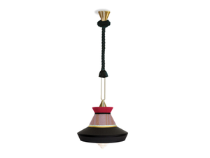 CALYPSO GUADALOUPE - LED fabric pendant lamp - Ceiling lamp by Contardi