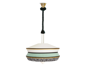 CALYPSO XL ANTIGUA - Fabric pendant lamp - Ceiling lamp by Contardi