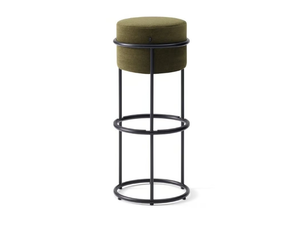 DROP - Fabric barstool with footrest - Stool by Cor