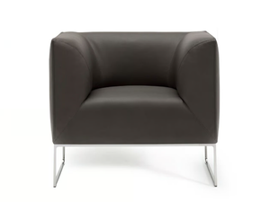 MELL - Upholstered leather armchair - Armchair by Cor