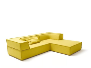 TRIO - Sectional fabric sofa with chaise longue - Sofa by Cor